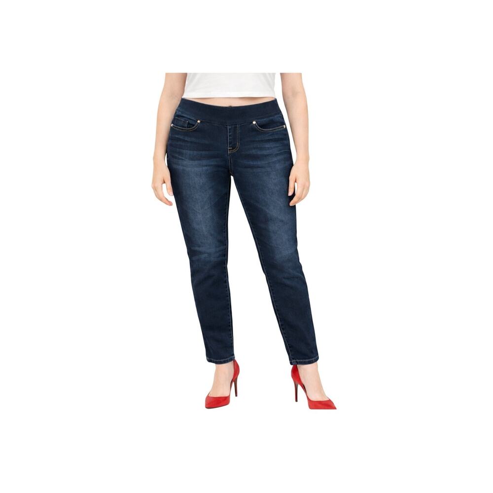 JAG Jeans Womens Size 6 Dark Wash Mid Rise Skinny Pull On Stretch Classic Comfy